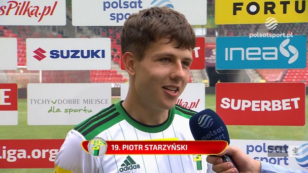 Górnik Łęczna wygrał na wyjeździe z GKS-em Tychy 1:0 w ostatniej kolejce Fortuna 1 Ligi i zagra w barażach o PKO BP Ekstraklasę. - Staraliśmy się odciąć od presji i grać tak, jak w każdym meczu - powiedział Piotr Starzyński, strzelec jedynego gola spotkania.

