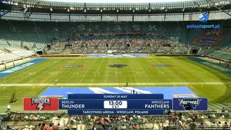 Panthers Wrocław - Berlin Thunder. Skrót meczu. WIDEO