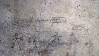 Walka gladiatorów na rysunku dziecka. Kolejne odkrycie w Pompejach