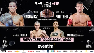 Babilon MMA 45 w Nowym Targu. Ceremonia ważenia w piątek 31 maja o godzinie 18:00