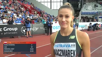 Natalia Kaczmarek najszybsza w biegu na 400 metrów podczas zawodów w Ostrawie. WIDEO