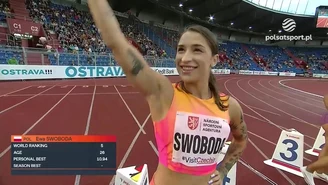 Ewa Swoboda najszybsza w biegu na 100 metrów podczas zawodów w Ostrawie. WIDEO