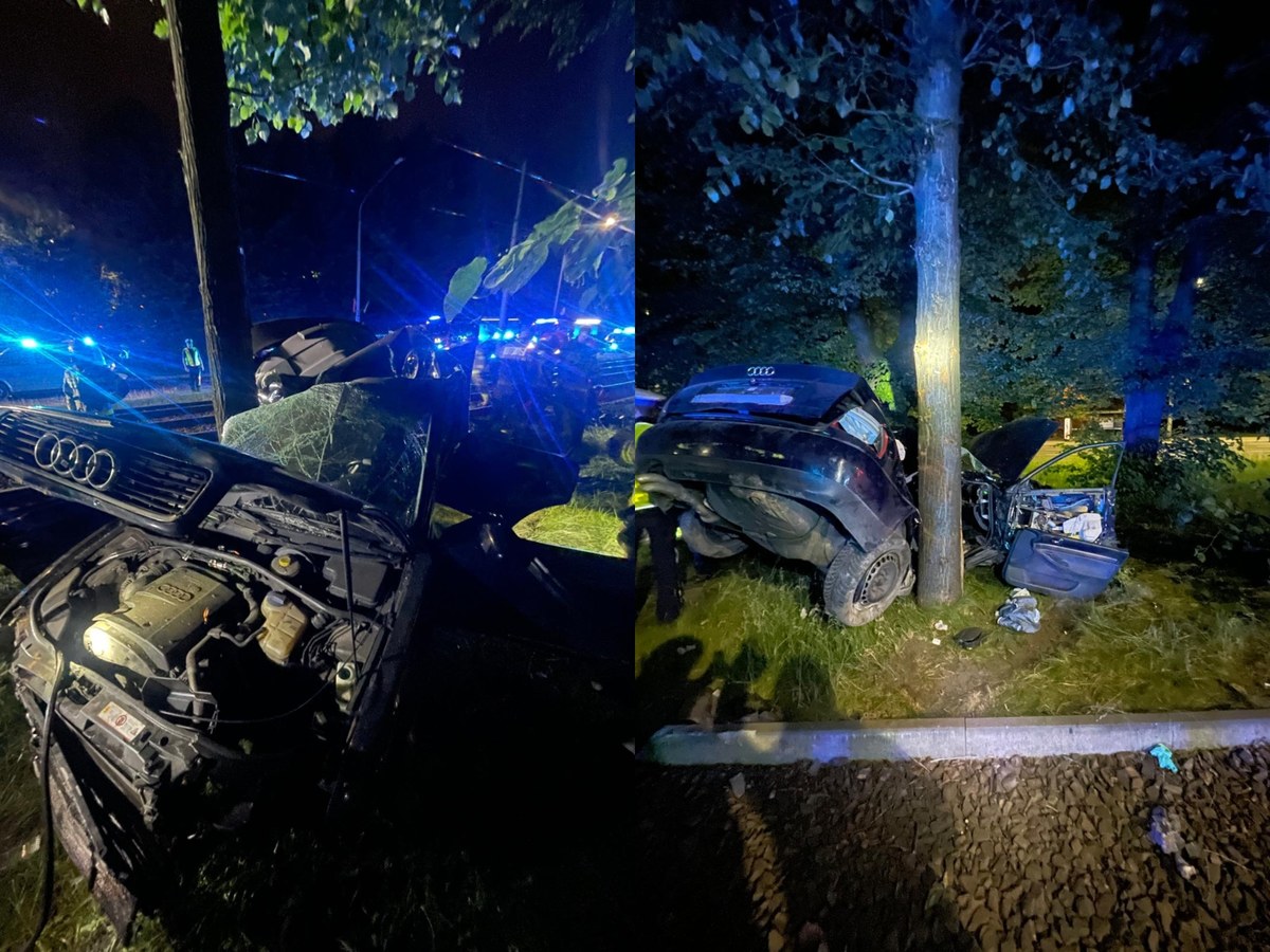 Nie żyje 16-letni kierowca, który uciekał przed policjantami ulicami Trójmiasta i uderzył samochodem w drzewo. W szpitalu zmarł też 17-letni pasażer jego auta.  