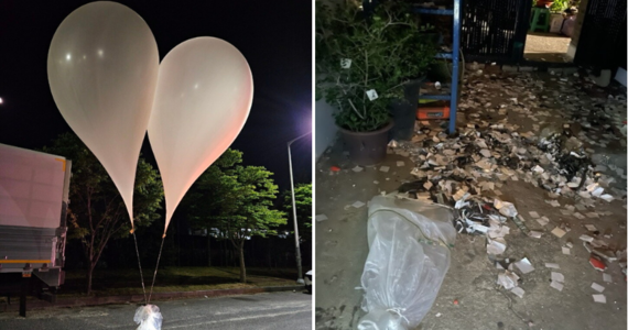 Korea Północna wysłała ponad 150 balonów z workami ze śmieciami na przygraniczne południowokoreańskie tereny – poinformowało wojsko Korei Południowej. Ma to być odwet za ulotki, które południowokoreańscy aktywiści zrzucają na teren Północy.