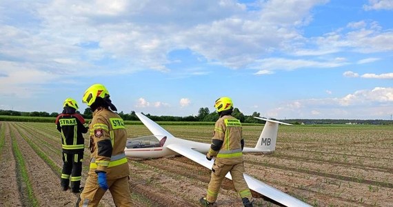 Awaryjne lądowania szybowca na polu w miejscowości Czarnówczyn koło Bydgoszczy. Do zdarzenia doszło wczoraj ok. godz. 18. Pilotowi nic się nie stało.