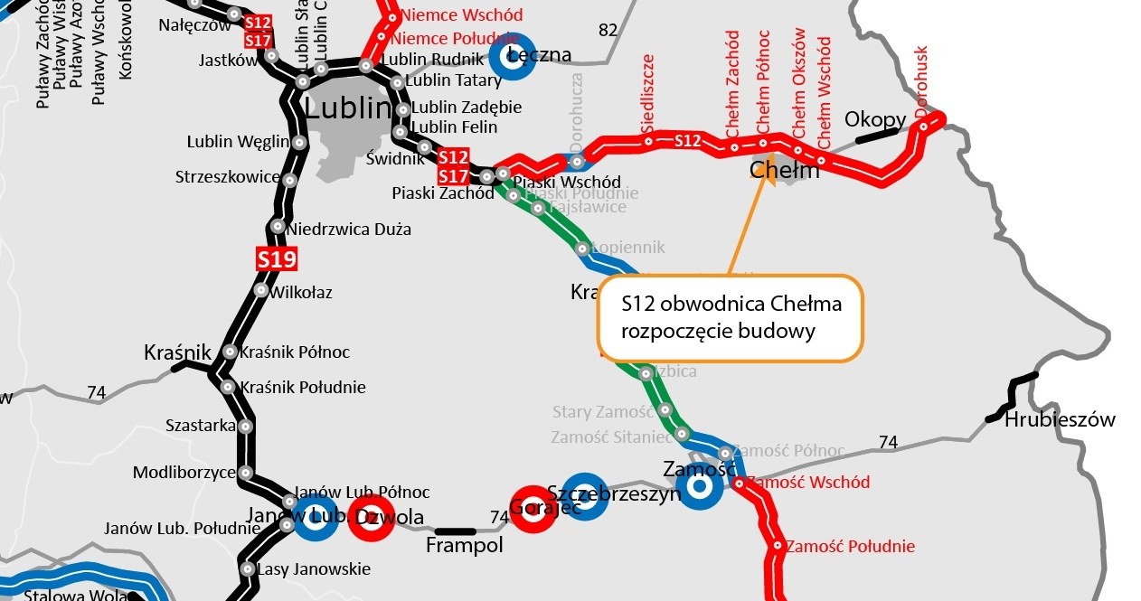 GDDKiA, poinformowała, otrzymaniu, około, euro, dofinansowania, budowy, drogi, ekspresowej, Chełma, Teosin, kierunku, polskoukra 272 mln zł dofinansowania do kluczowej drogi. Bardzo ułatwi dojazd do granicy