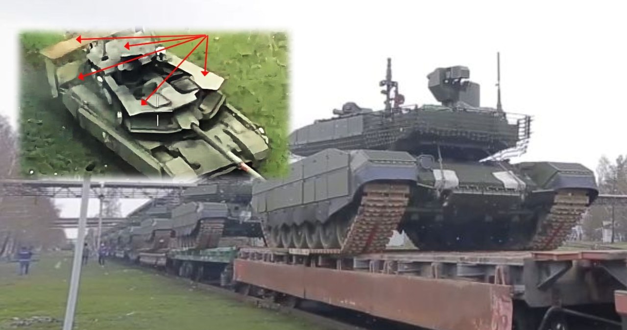 Obserwatorzy dostrzegli na ukraińskim froncie nową wersję rosyjskiego czołgu T-90M Proryw. I chociaż fotografia nie jest najwyższej jakości, z łatwością można na niej dostrzec pewną znaczącą zmianę, a mianowicie nowy rodzaj ochrony stosowany przez Moskwę. 