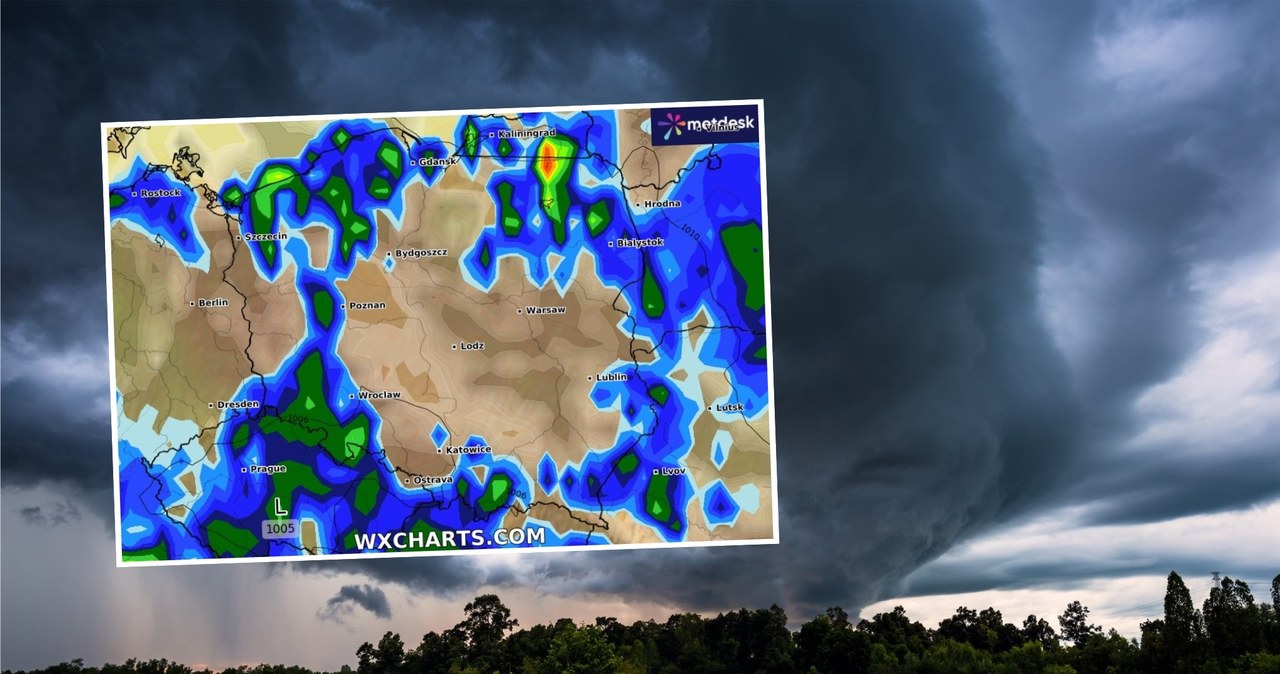 Burze, zagościły, Polsce, dobre, piątek, praktycznie, będziemy, mogli, przed, nimi, schronić, Wydano, alerty, IMGW, pierwszego, Nieprzerwany atak burz. Zacznie się jeszcze przed południem