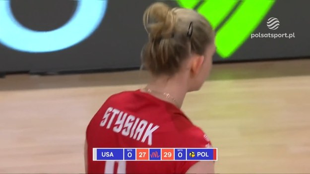 Polska – USA 3:1 (29:27, 25:22, 20:25, 25:23). Liga Narodów - siatkówka. Magdalena Stysiak - 27 punktów. 

