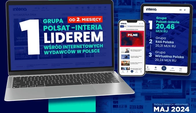 Grupa Polsat-Interia liderem. Numer jeden w internecie 