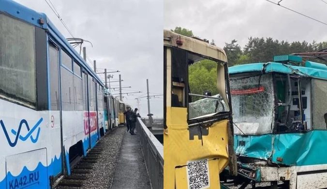 Poważne zderzenie tramwajów w Rosji. Ponad 100 rannych