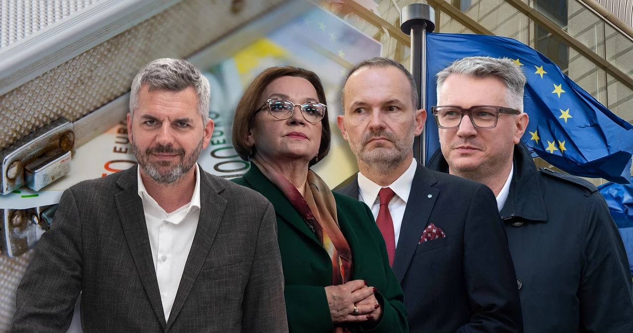 Od lewej: Maciej Konieczny (Lewica), Anna Zalewska (PiS), Krzysztof Hetman (PSL), Przemysław Wipler (Konfederacja)