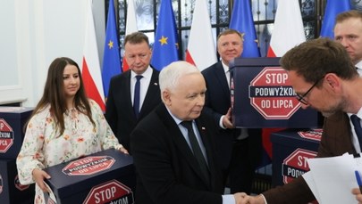 Kaczyński: PiS składa projekt ustawy przeciwko podwyżkom