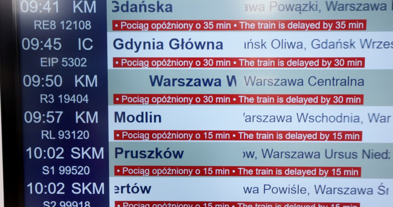 Opóźnienia, kursowaniu, pociągów, duży, problem, pasażerów, Zmiana, godziny, przyjazdu, tylko, wydłuża, czas, podróży, przysparz Pociąg spóźnił się 60 minut? Będzie odszkodowanie, ale liczy się czas i cena biletu