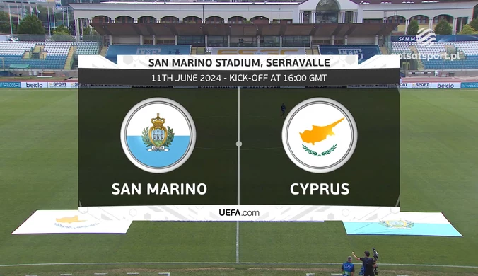 San Marino - Cypr. Skrót meczu. WIDEO