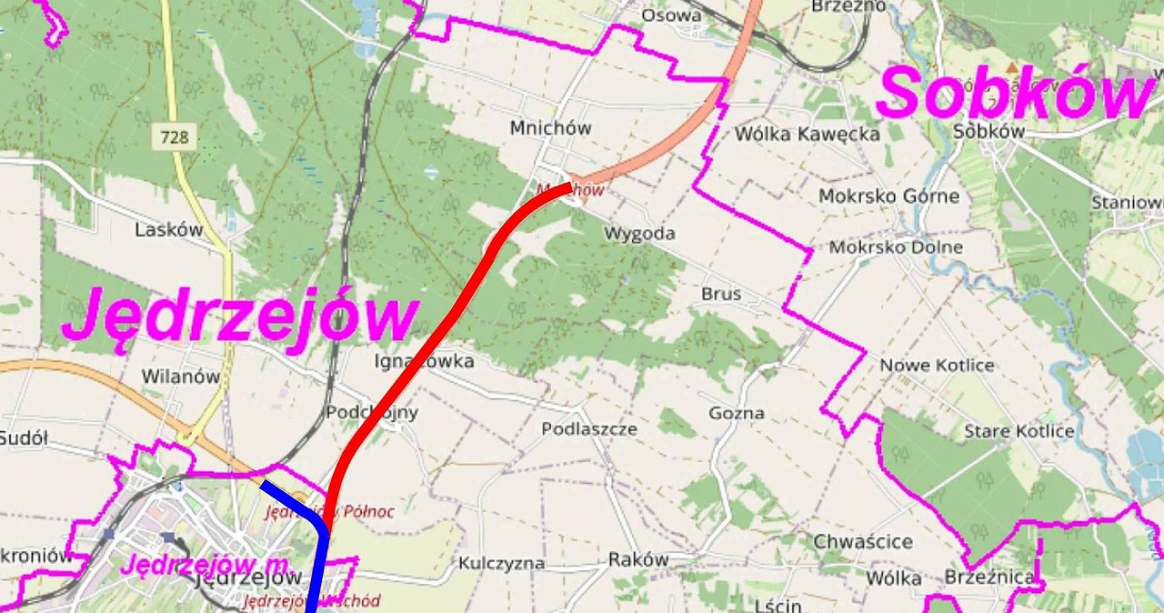 Generalna, Dyrekcja, Dróg, Krajowych, Autostrad, poinformowała, rozpoczęciu, remontu, wiadukcie, węzła, Jędrzejów, Północ, łączą Zmiany w organizacji ruchu na węźle S7. Utrudnienia potrwają miesiąc