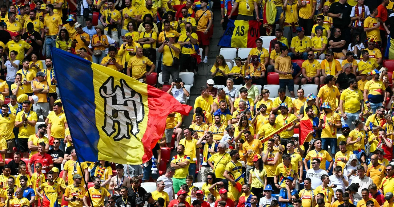 Kibice rumuńscy w Monachium na meczu z Ukrainą