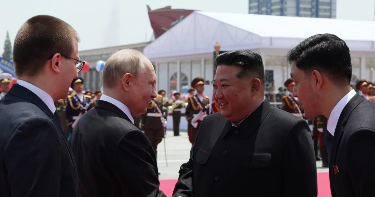 Władimir Putin i Kim Dzong Un