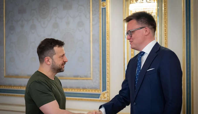 Marszałek Sejmu w Kijowie. Przyjął go Wołodymyr Zełenski