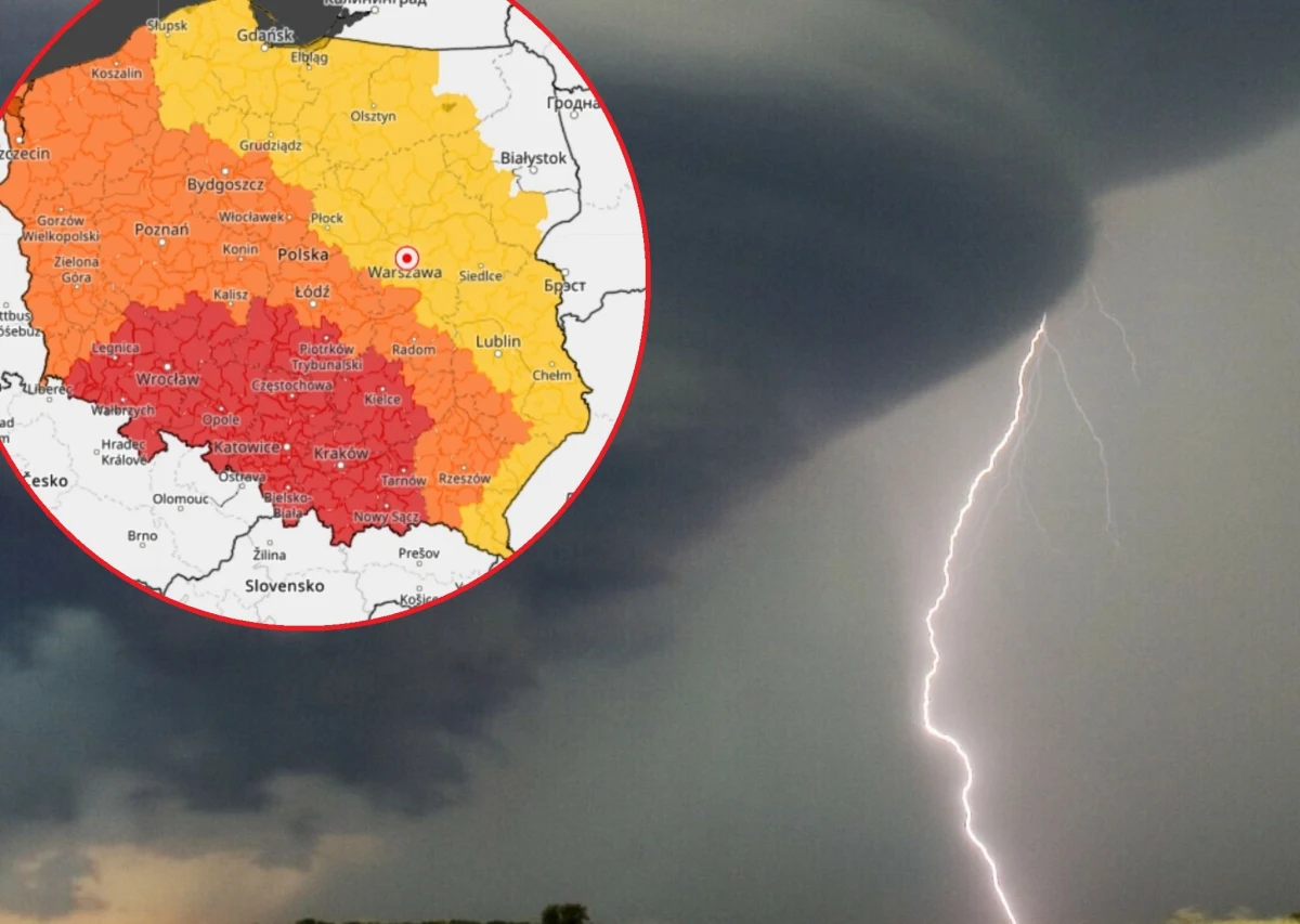 Trąby powietrzne, grad o średnicy około 6 cm, burze i jednocześnie wysoka temperatura, bo 30-32°C - to właśnie może czekać nas od piątkowego popołudnia do sobotniego wieczora. Największe prawdopodobieństwo wystąpienia tych zjawisk synoptycy IMGW prognozują w województwach: małopolskim, śląskim i dolnośląskim. Niebezpiecznie i burzowo ma być jednak w niemal całym kraju.  