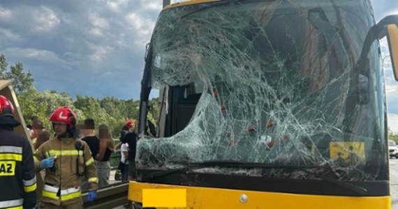 Na moście Siekierowskim w Warszawie zderzyły się dwa pojazdy - autobus wycieczkowy z dziećmi oraz bus. Osiem osób zostało poszkodowanych.