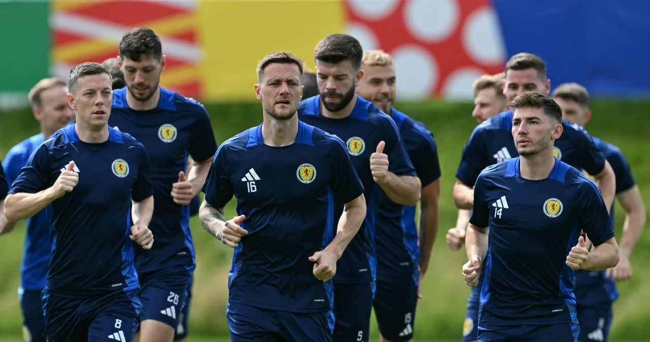 Reprezentacja Szkocji trenuje na Euro 2024