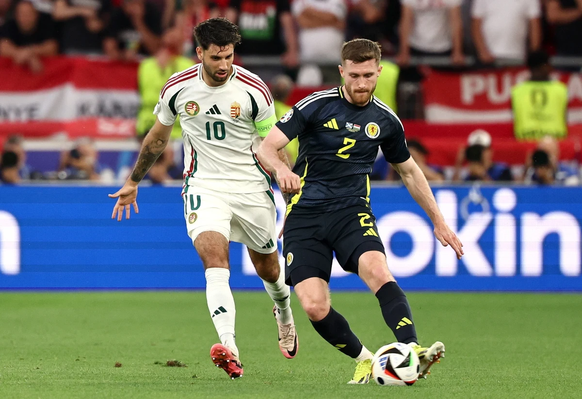 Reprezentacja Węgier pokonała 1:0 Szkotów na zakończenie rywalizacji w grupie A piłkarskich mistrzostw Europy. Bramkę w doliczonym czasie gry strzelił Kevin Csoboth. 