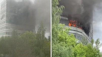 Duży pożar koło Moskwy. Ludzie skakali z okien, zginęło 8 osób