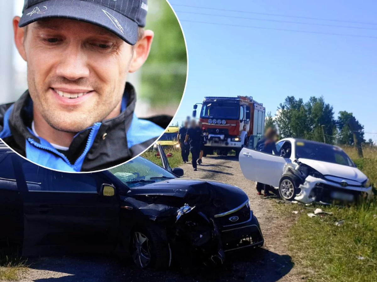 Ośmiokrotny rajdowy mistrz świata Sébastien Ogier miał wypadek w czasie zapoznawania się z jedną z tras Rajdu Polski - dowiedział się dziennikarz RMF FM. Jego toyota zderzyła się czołowo z samochodem osobowym. Kierowca został przewieziony do szpitala. Noc spędzi pod obserwacją lekarzy. Tym samym Ogier nie wygra Rajdu Polski. 