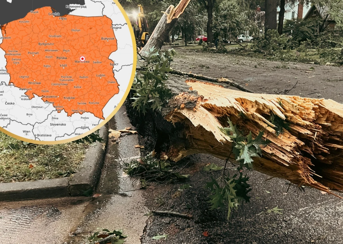 Piątek w całej Polsce przyniesie groźne, miejscami ekstremalne zjawiska pogodowe. Instytut Meteorologii i Gospodarski Wodnej wydał ostrzeżenia 2. stopnia. Prognozowane są burze, którym miejscami będą towarzyszyć bardzo silne opady deszczu oraz porywy wiatru. Lokalnie może wystąpić grad. Temperatura wyniesie natomiast od 29 st. C do 33 st. C.