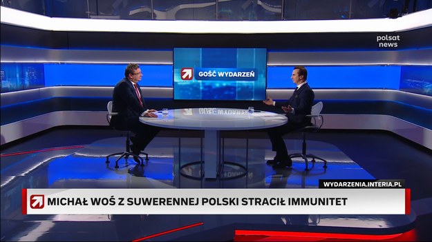 - Jeżeli ktoś oglądał posiedzenie Komisji Regulaminowej to wie, że Michał Woś jest niewinny. Dobrze służył, służy i będzie służył państwu. To jest człowiek, który zdecydował o tym, żeby przekazać 25 milionów zł z jednej jednostki państwowej, do innej jednostki państwowej. A co mu się zarzuca? Że ma korzyść majątkową. On nie przyjął żadnych pieniędzy - podkreślił Michał Wójcik w "Gościu Wydarzeń".