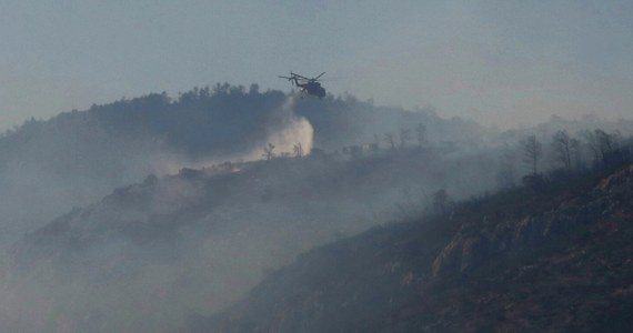 Kilkuset strażaków walczy z pożarem lasu na północ od Aten. Tylko w sobotę w Grecji wybuchło 50 pożarów, a połowa kraju jest w strefie podwyższonego ryzyka pożarowego.