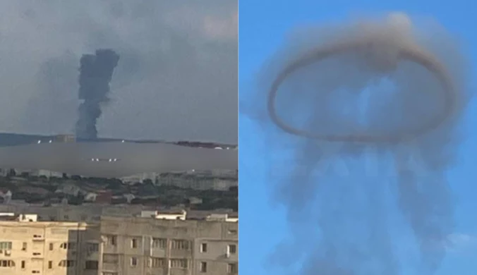 Atak rakietowy na Sewastopol. Kłęby dymu nad Krymem