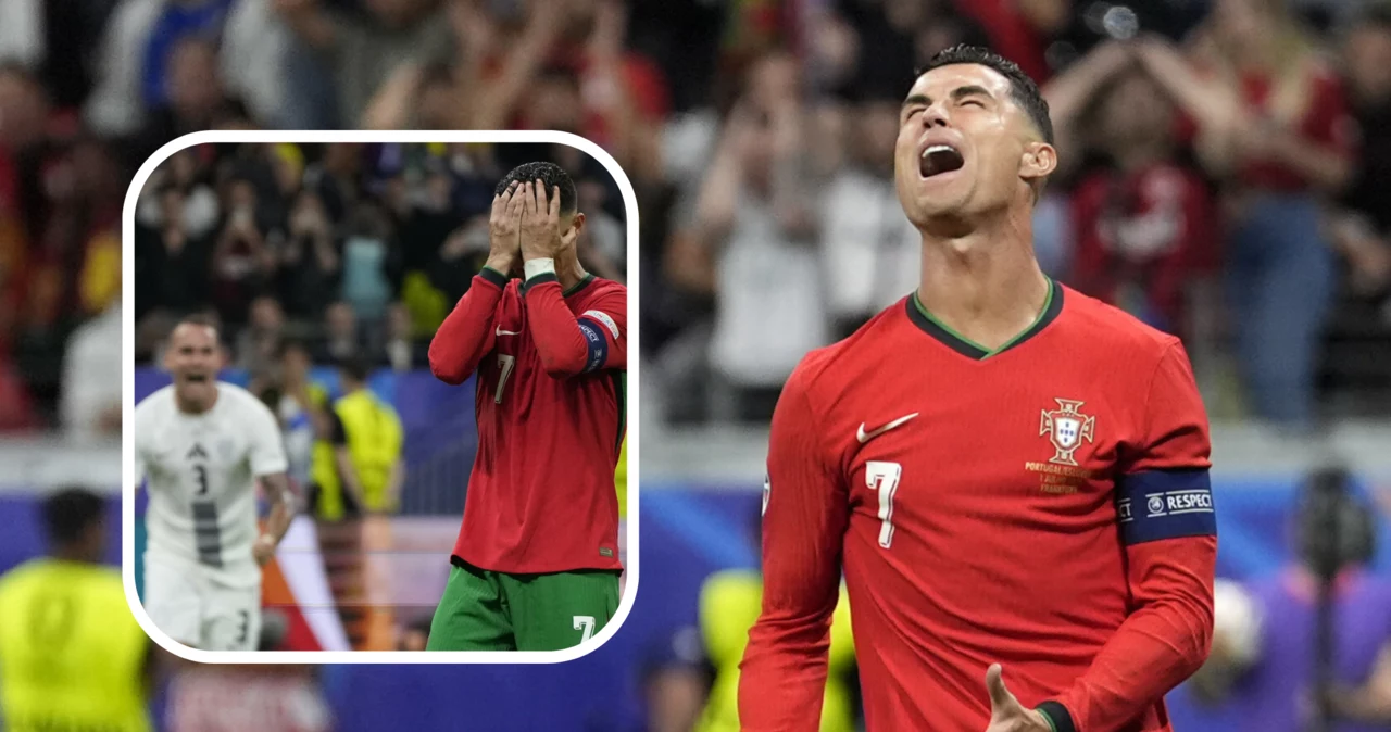 Euro 2024. Cristiano Ronaldo podczas meczu Portugalia - Słowenia
