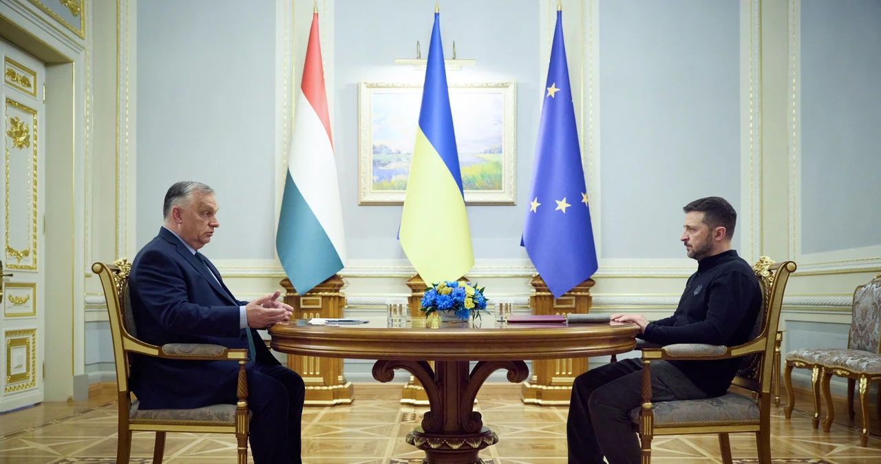 Ukraina. Viktor Orban i Wołodymyr Zełenski