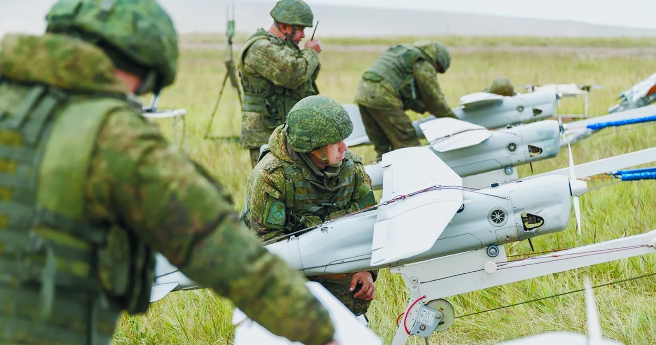 Rosyjskie drony bojowe, zdj. ilustracyjne 