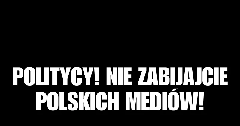 Protest polskich mediów