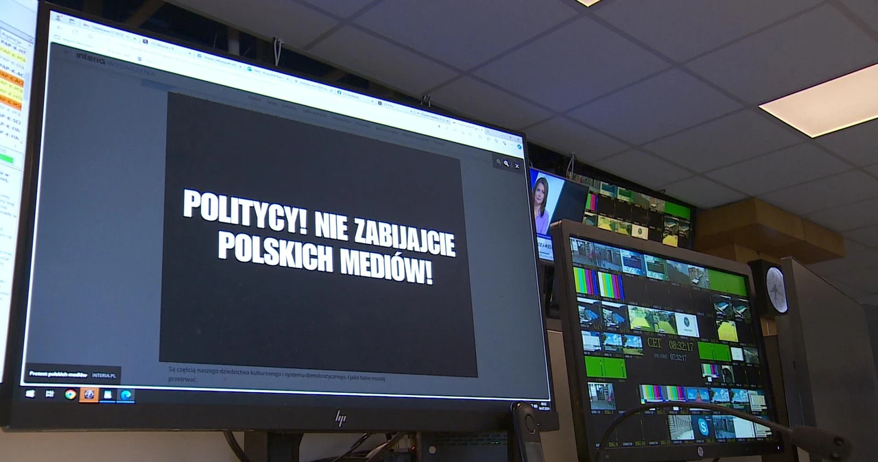 Trwa protest polskich mediów
