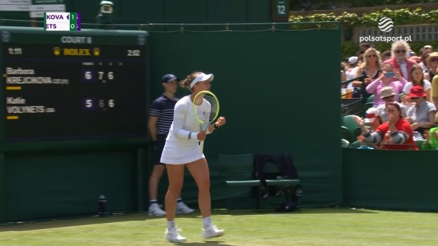 Skrót meczu Barbora Krejcikova - Katie Volynets.

Transmisje z Wimbledonu można oglądać na sportowych antenach Polsatu oraz w Polsat Box Go

