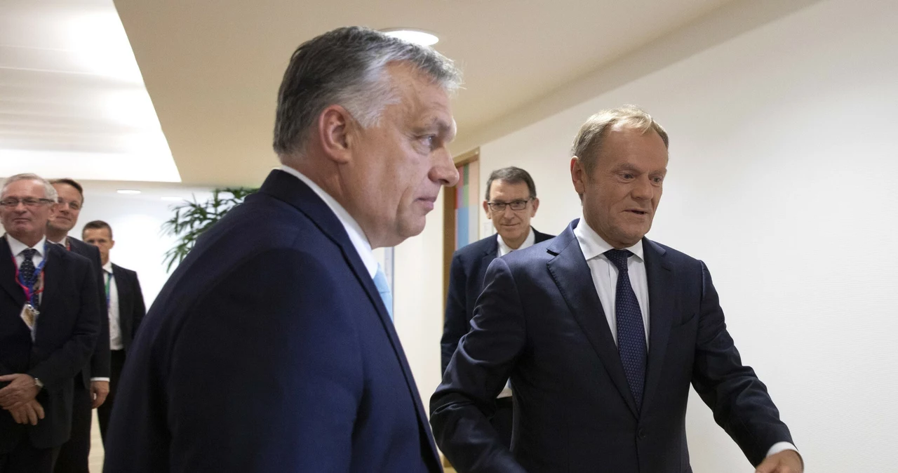 Viktor Orban zaczepiony przez Donalda Tuska