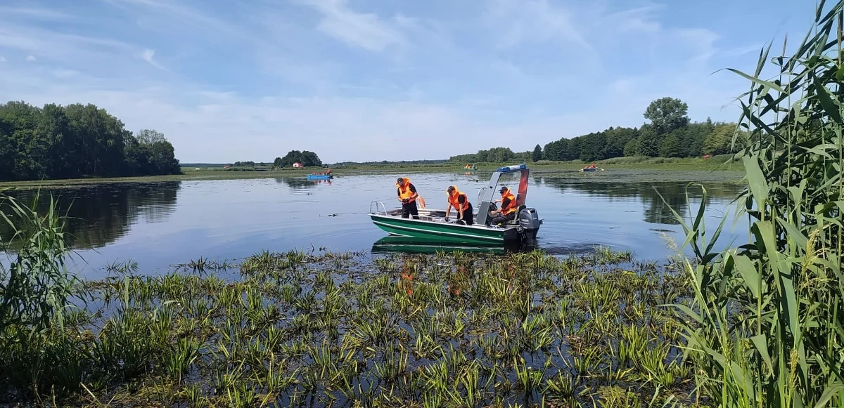 Trwa odławianie śniętych ryb z zalewu Stary Lubliniec w gminie Cieszanów na Podkarpaciu. Jest ich bardzo dużo - ponad tona. W akcji oprócz strażaków i policjantów uczestniczą także żołnierze.