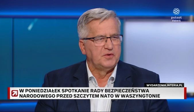 Wsparcie Ukrainy przez NATO. Komorowski: Putin ma zapasy finansowe na jeszcze dwa lata wojny