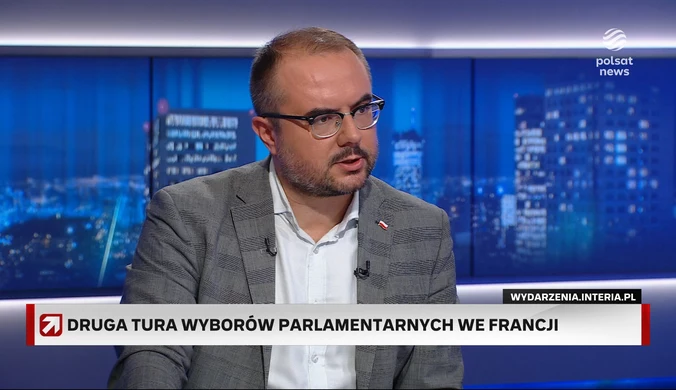 Co PiS sądzi o Le Pen? Jabłoński w "Gościu Wydarzeń": Mocno pracowała politycznie