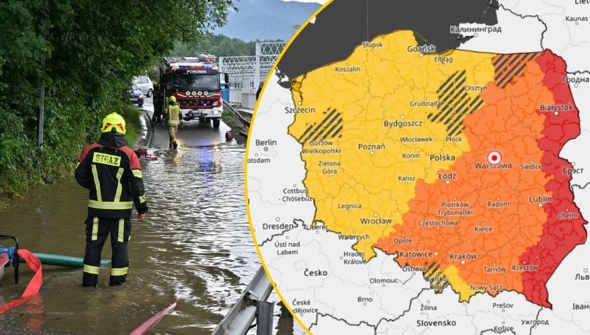 Ostrzeżenie trzeciego - najwyższego - stopnia przed burzami Instytut Meteorologii i Gospodarki Wodnej wydał dla całej wschodniej części kraju. Obowiązują w czwartek do godz. 21. Do piątku, do godz. 07:30 ważne są natomiast ostrzeżenia trzeciego stopnia dla województwa podkarpackiego. Niebezpiecznie będzie jednak w całej Polsce. 