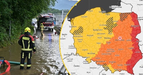 Ostrzeżenie trzeciego - najwyższego - stopnia przed burzami Instytut Meteorologii i Gospodarki Wodnej wydał dla całej wschodniej części kraju. Obowiązują w czwartek do godz. 21. Do piątku, do godz. 07:30 ważne są natomiast ostrzeżenia trzeciego stopnia dla województwa podkarpackiego. Niebezpiecznie będzie jednak w całej Polsce. 