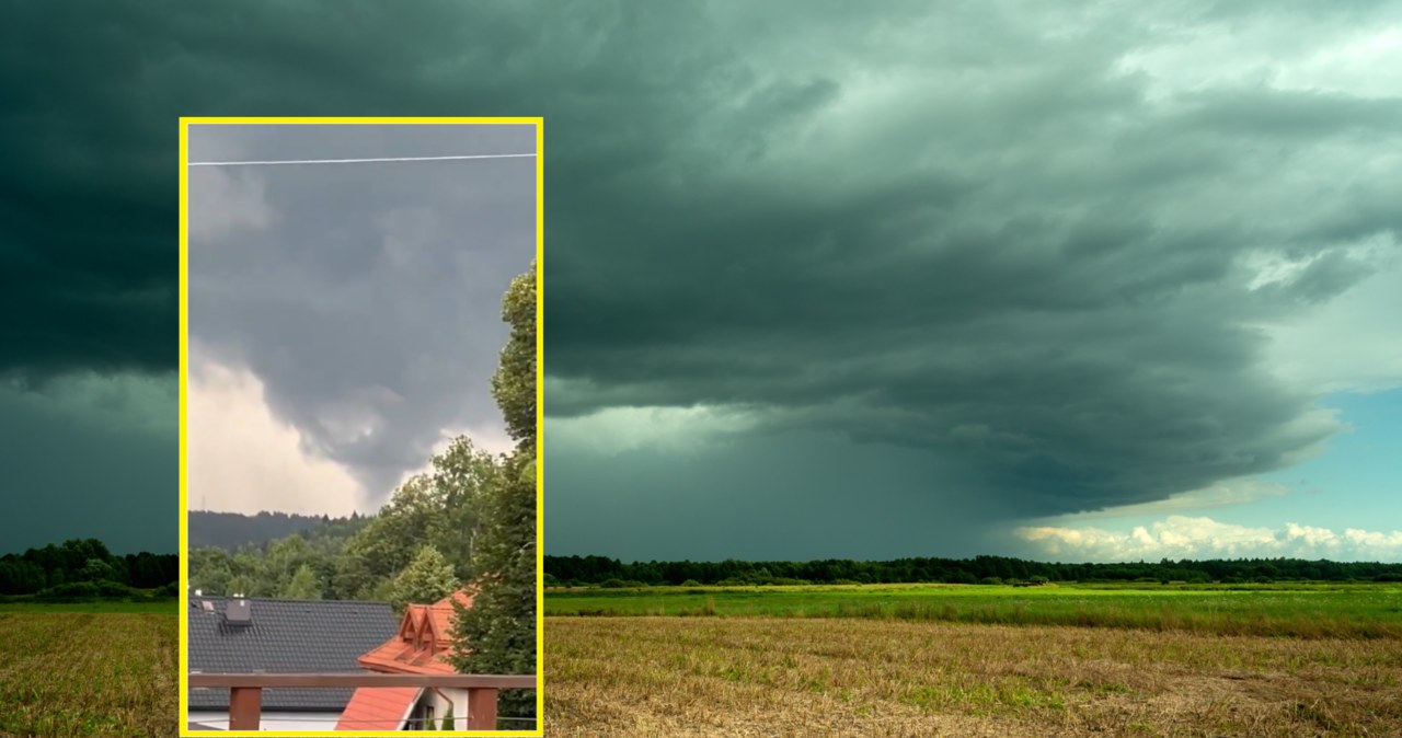  Trąba powietrzna w Małopolsce. Nagrali groźne zjawisko