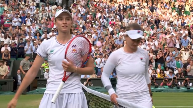 Skrót meczu Barbora Krejcikova - Jelena Rybakina.

Transmisje z Wimbledonu można oglądać na sportowych antenach Polsatu oraz w Polsat Box Go
