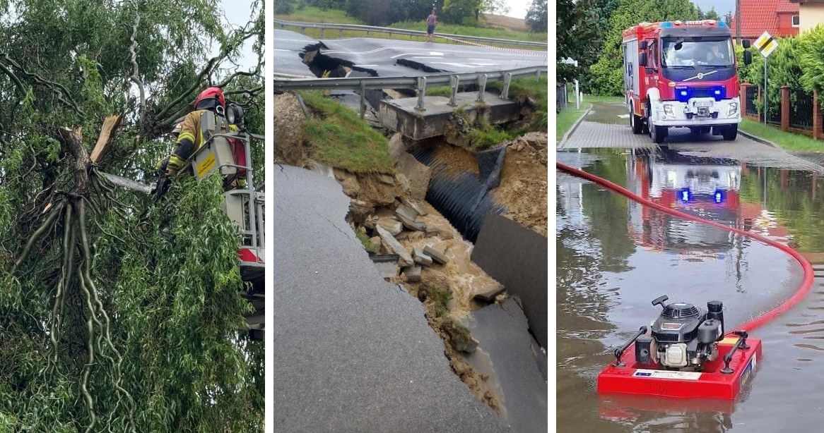  Niszczycielskie burze nad Polską. Tysiące interwencji strażaków