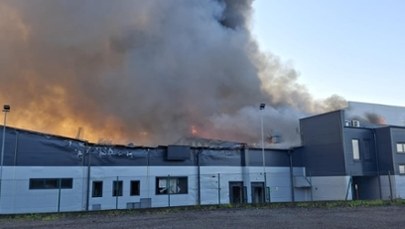 Pożar zakładu produkującego paluszki w Małopolsce