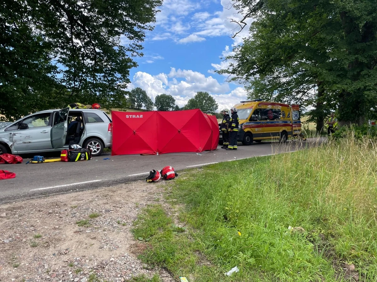 Tragedia na drodze powiatowej pod Miastkiem na Pomorzu. Jedno dziecko nie żyje, 4 osoby są ranne - informuje Krzysztof Rychter, rzecznik strażaków z Bytowa. Na miejscu wypadku lądowały dwa śmigłowce Lotniczego Pogotowia Ratunkowego.